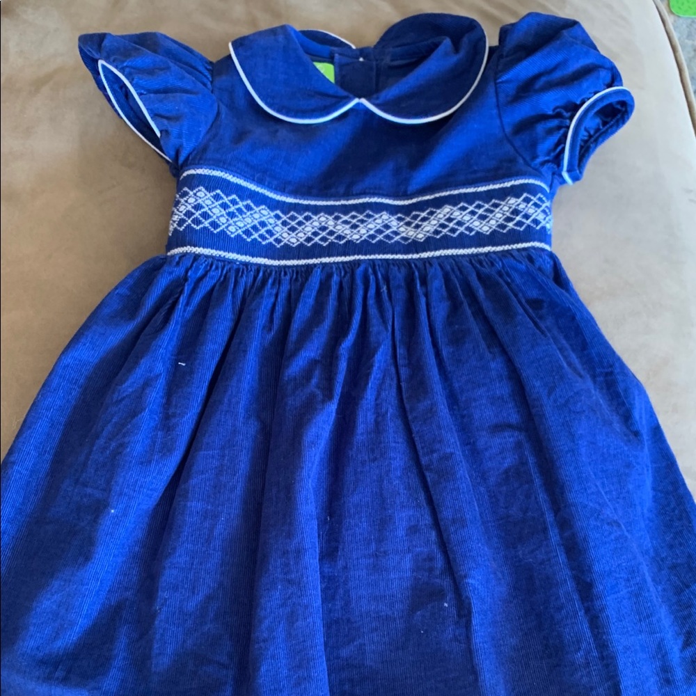 Beautiful smocked corduroy dress